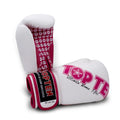 Bokshandschoenen "Woman" voor vrouwen - 10 oz, wit-roze